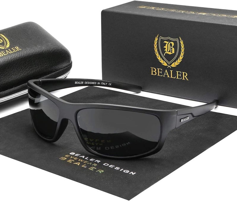 BEALER Store Polarized Sports Sunglasses for Men Lightweight TR90 Frame Sun Glasses Driving Cycling Fishing UV Protection Shades - Image 4